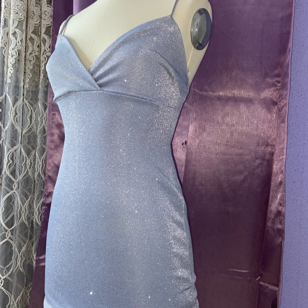 Blue sparkly dress